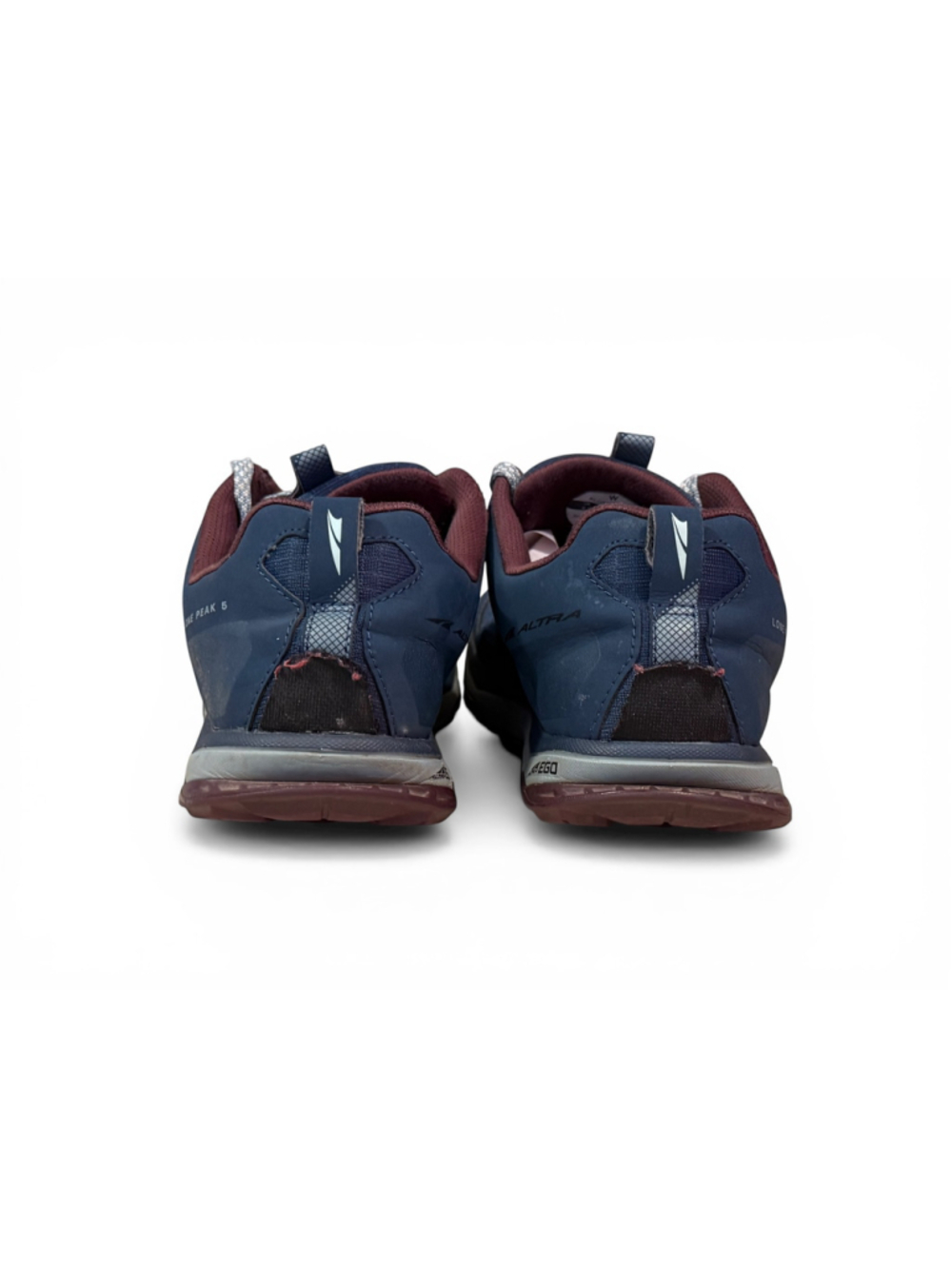 Altra Lone Peak 5 Trail Running Shoes Navy Burgundy Women's Size 8.5 Hiking - Picture 5 of 8